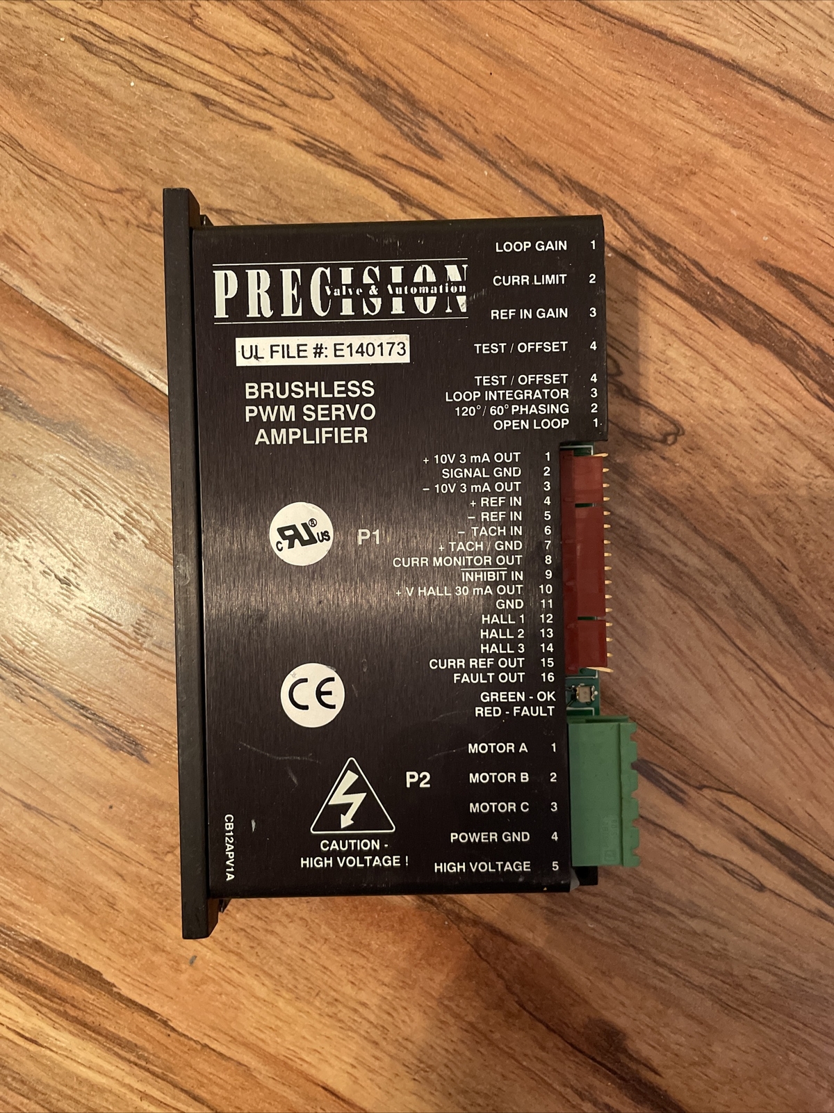 Precision Valve & Automation B12A6F-PV2 Brushless PWM Servo Amplifier