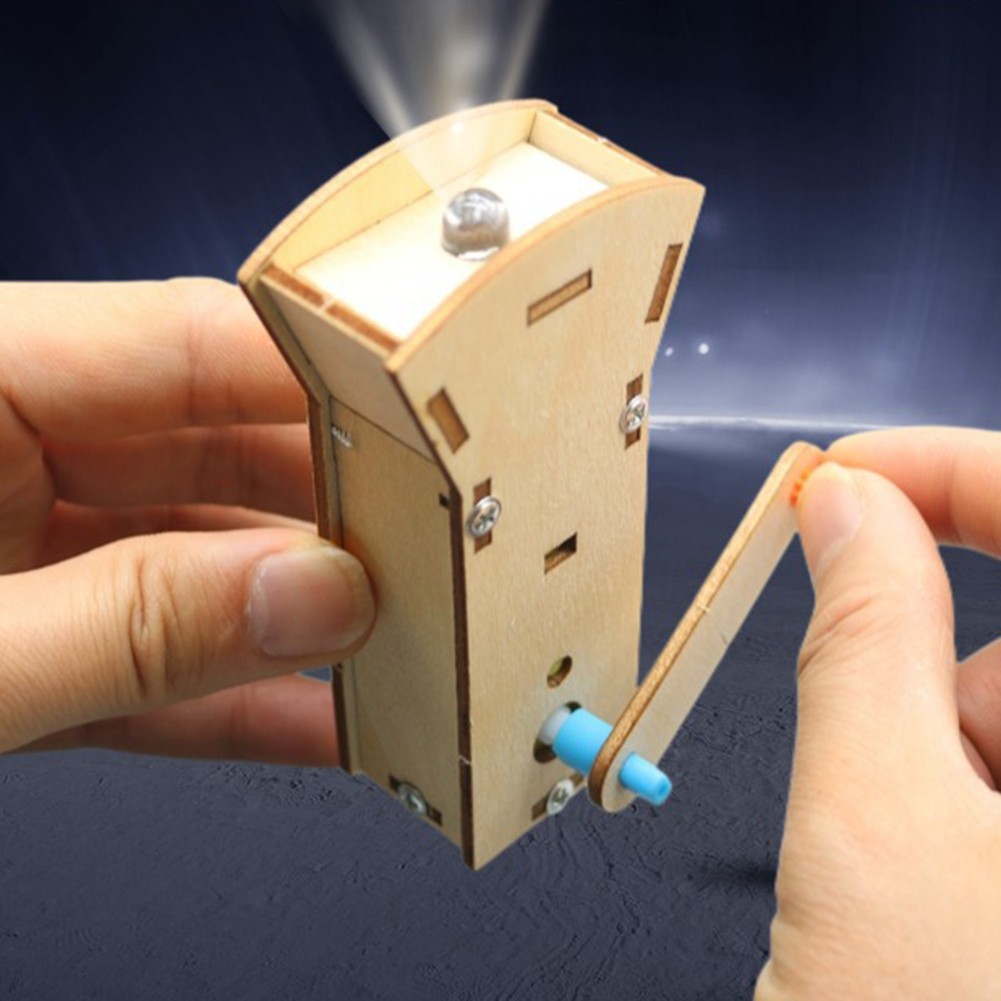 Hand Cranked Flashlight Kit for Understanding Electricity and Circuits