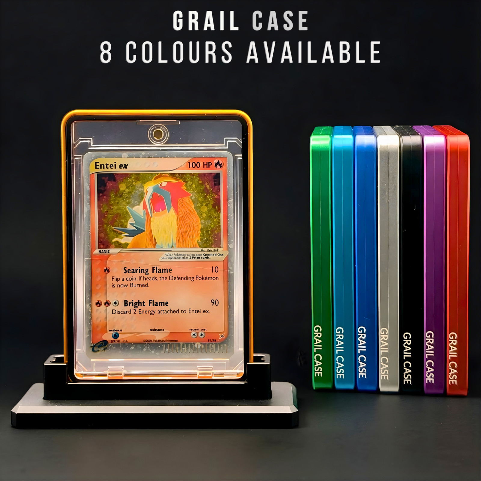 One Touch Card Case - Metal Guard - Display Holder Protector -Fits 35 to 55pt