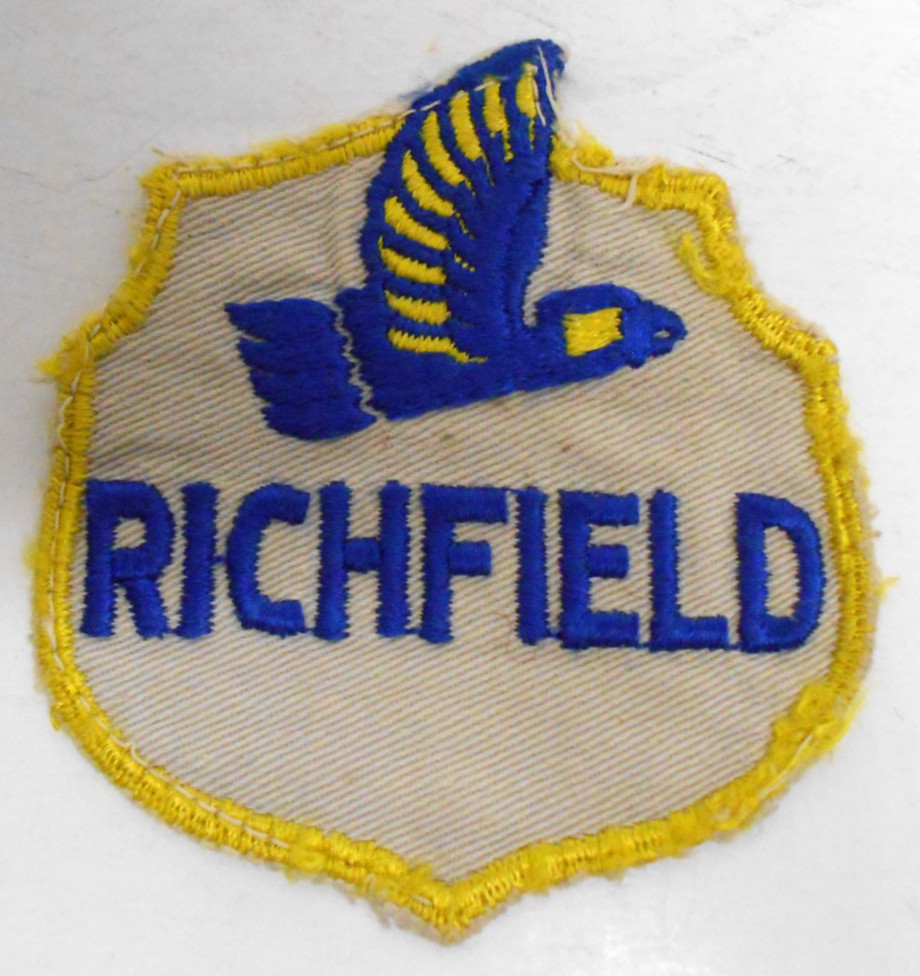 Vintage RICHFIELD Gasoline Oil Gas Station Cloth Patch