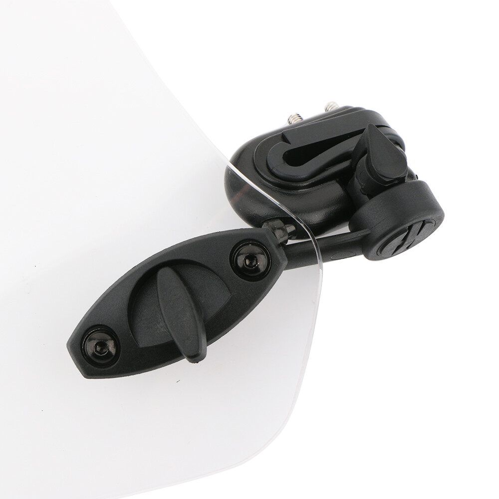 Motorcycle Adjustable Windshield Extension Spoiler Wind Deflector Transparent