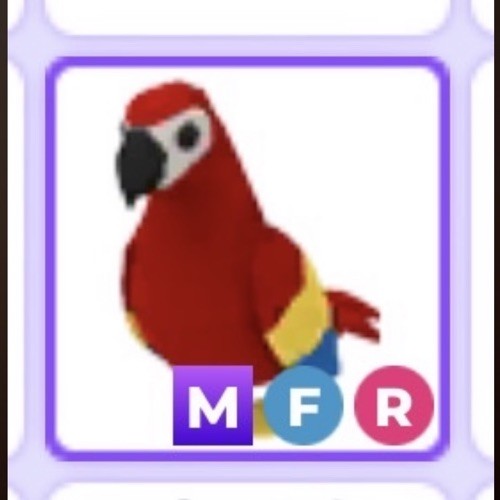 Adopt Me! Parrot Neon Mega Fly Ride (MFR) Virtual Game Item/Asset