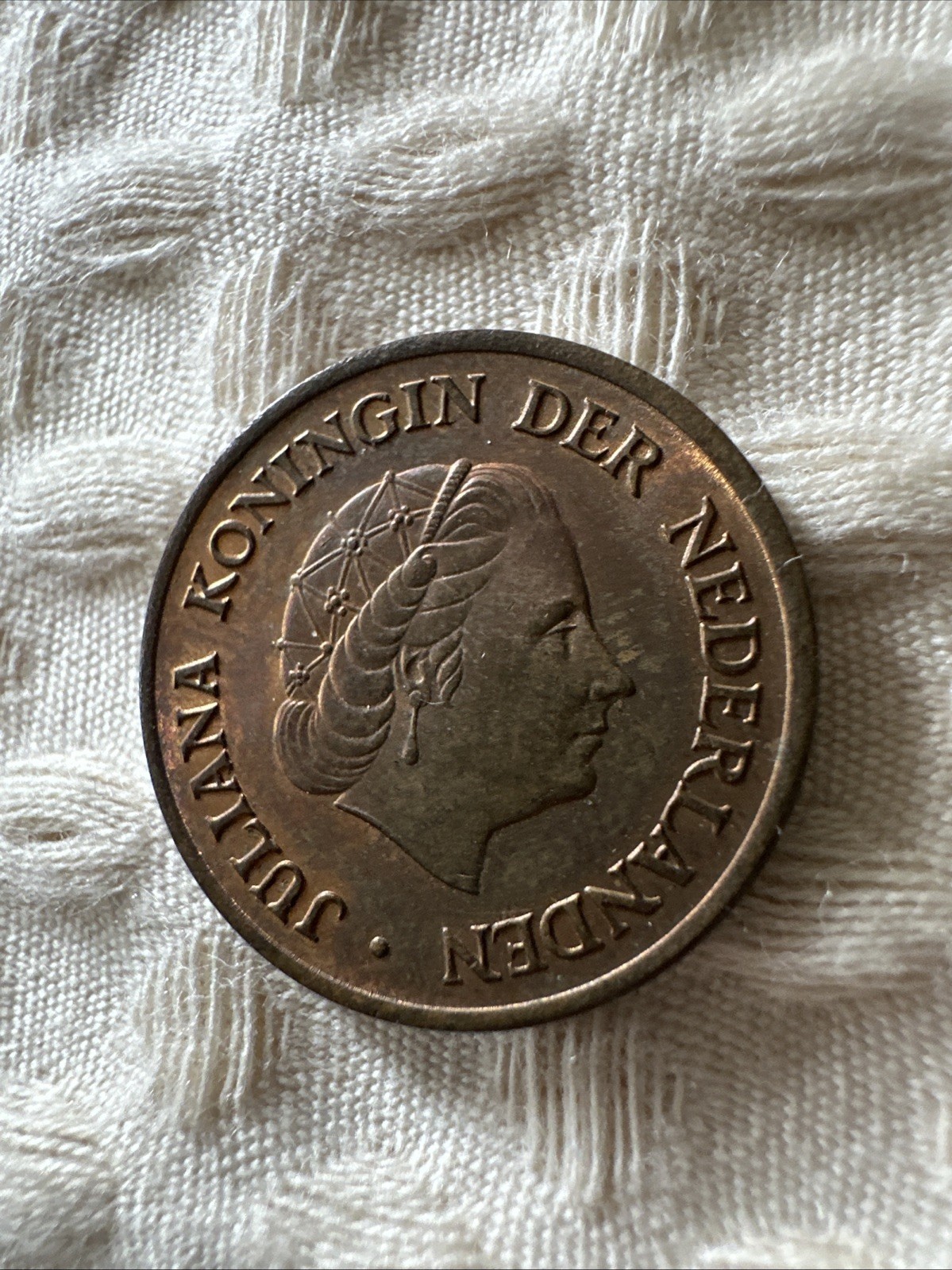 Vintage 1976 Dutch 5 Cent Coin - Queen Juliana of Netherlands Circulated