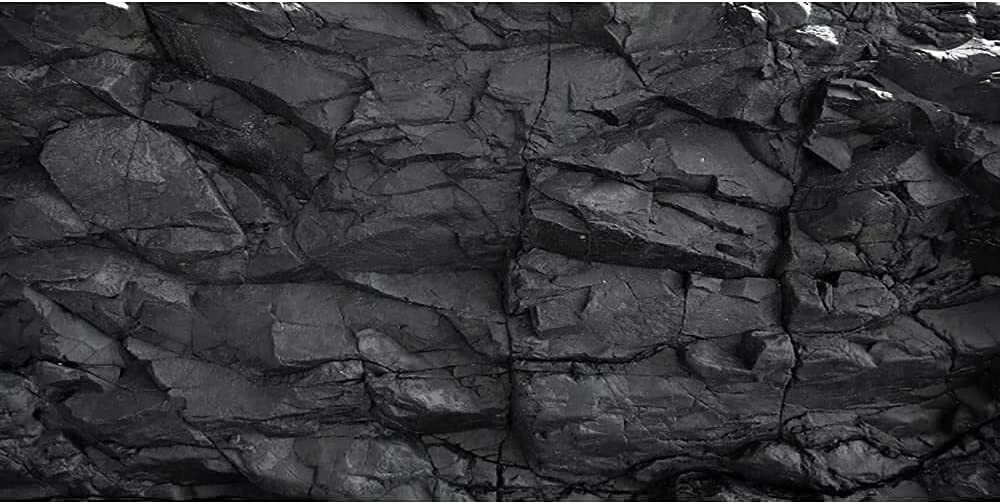48"x24" Stone Aquarium Background Black Rock Fish Tank Terrarium Background
