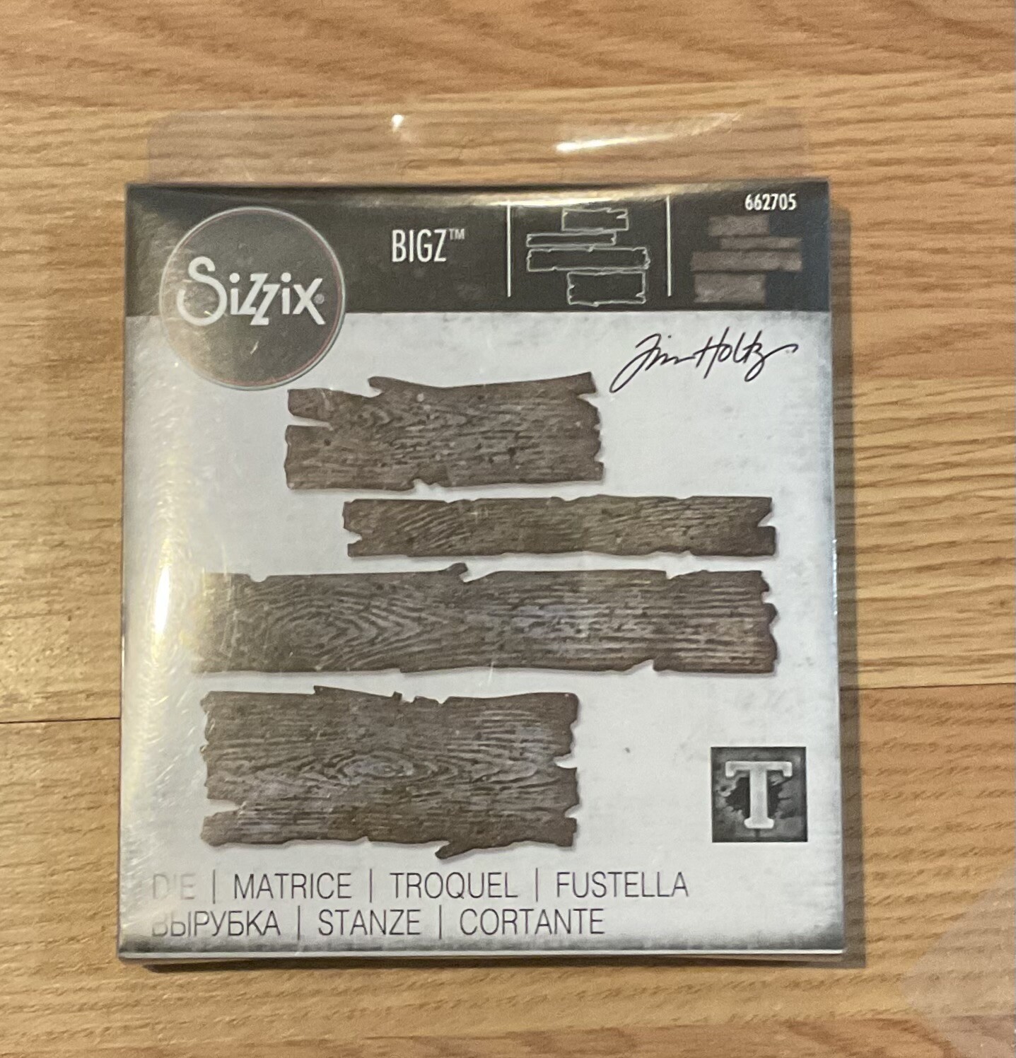 Tim Holtz Bigz Planks Die 662705 ~NEW~