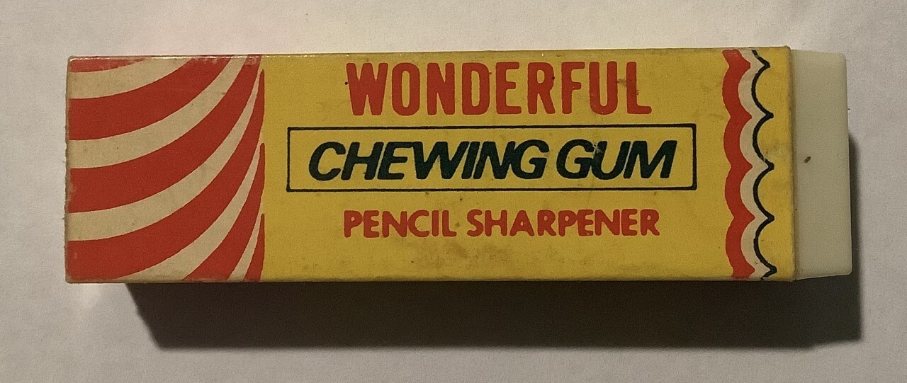 Vintage - Wonderful Chewing Gum - Pencil Sharpener - Made in China