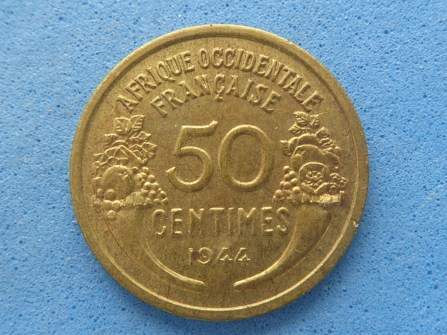 1414) French West Africa Colonial Coinage 50 Centimes 1944 Scarce Issue £7.00