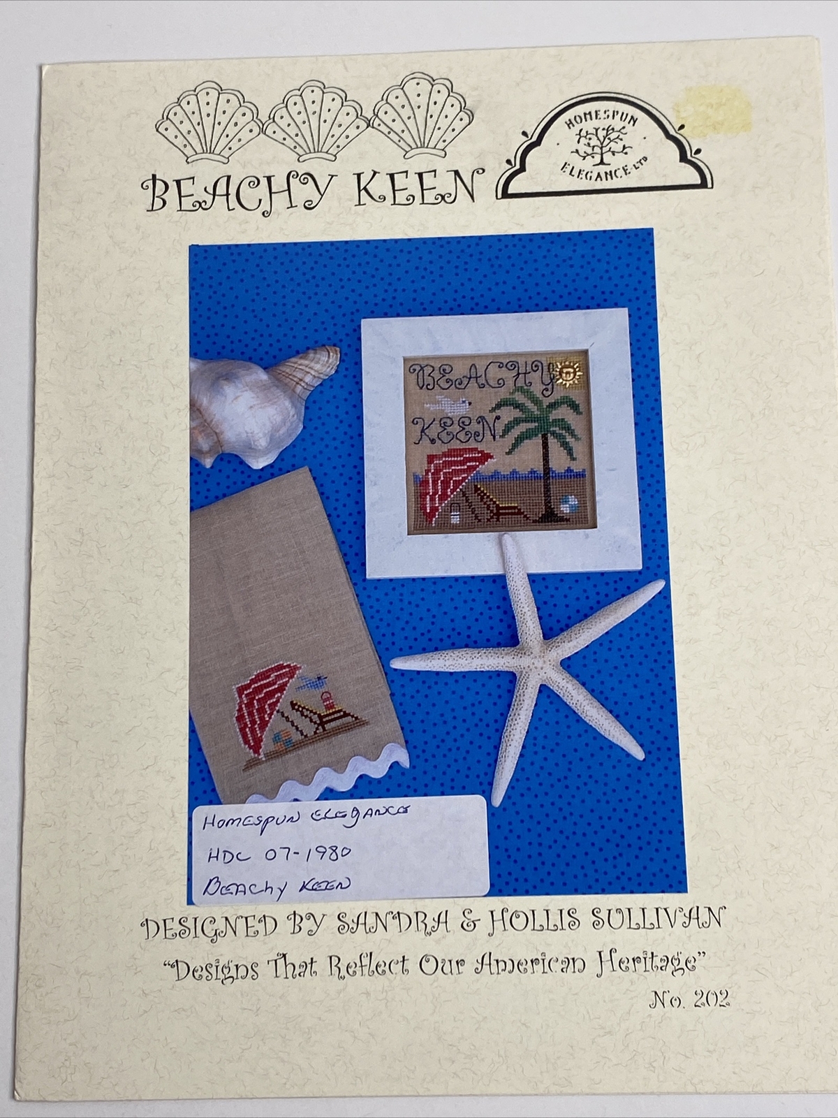 Homespun Elegance Beachy Keen Cross Stitch Pattern