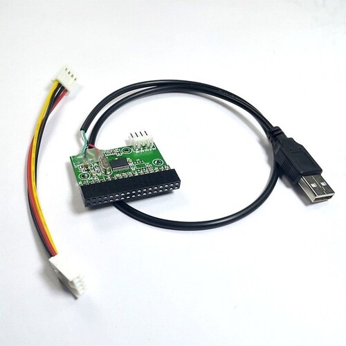 34pin Floppy Interface Driver Adapter Connector PCB Board 1.44MB USB Cable 3.5"