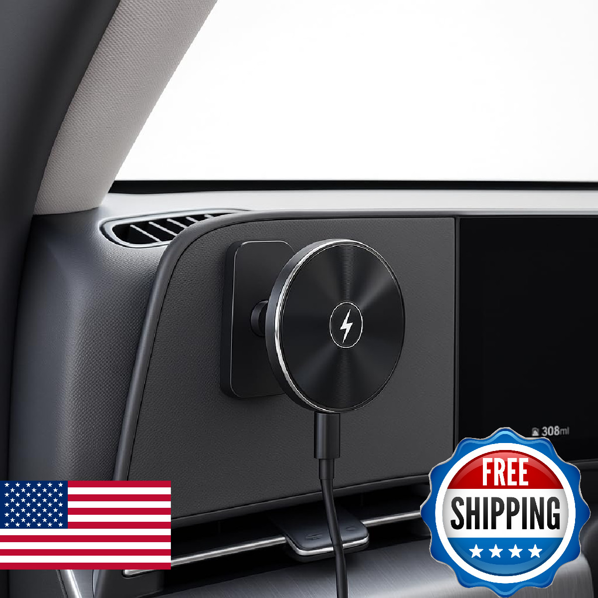 Maxby Phone Charger Mount for Hyundai Sonata/Kona/Santa Fe/Santa Cruz (2024-2026