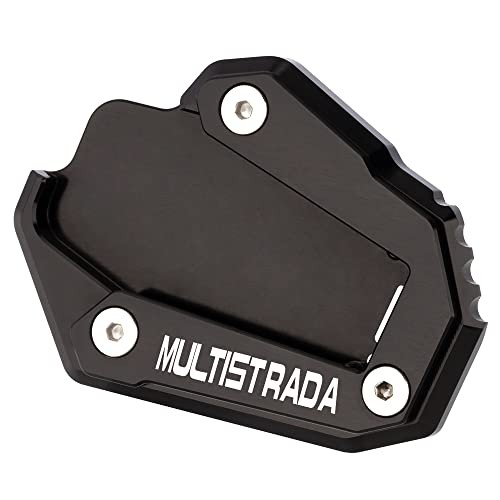 Motorcycle Side Stand Extension Kickstand Plate Compatible With Ducati black-1