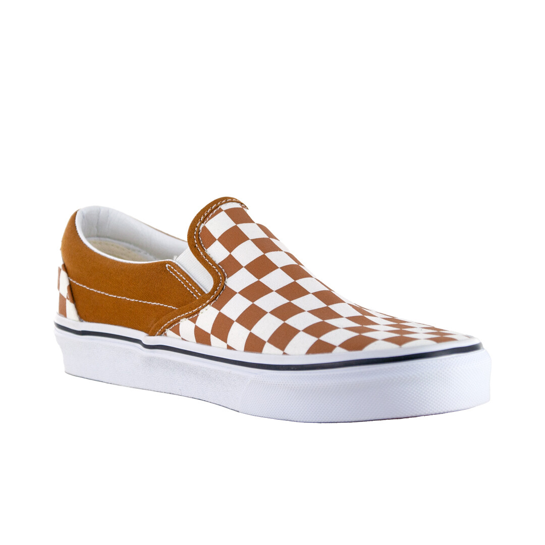 Vans "Classic Slip-On Color Theory" Sneakers (Golden Brown) Skate Shoes