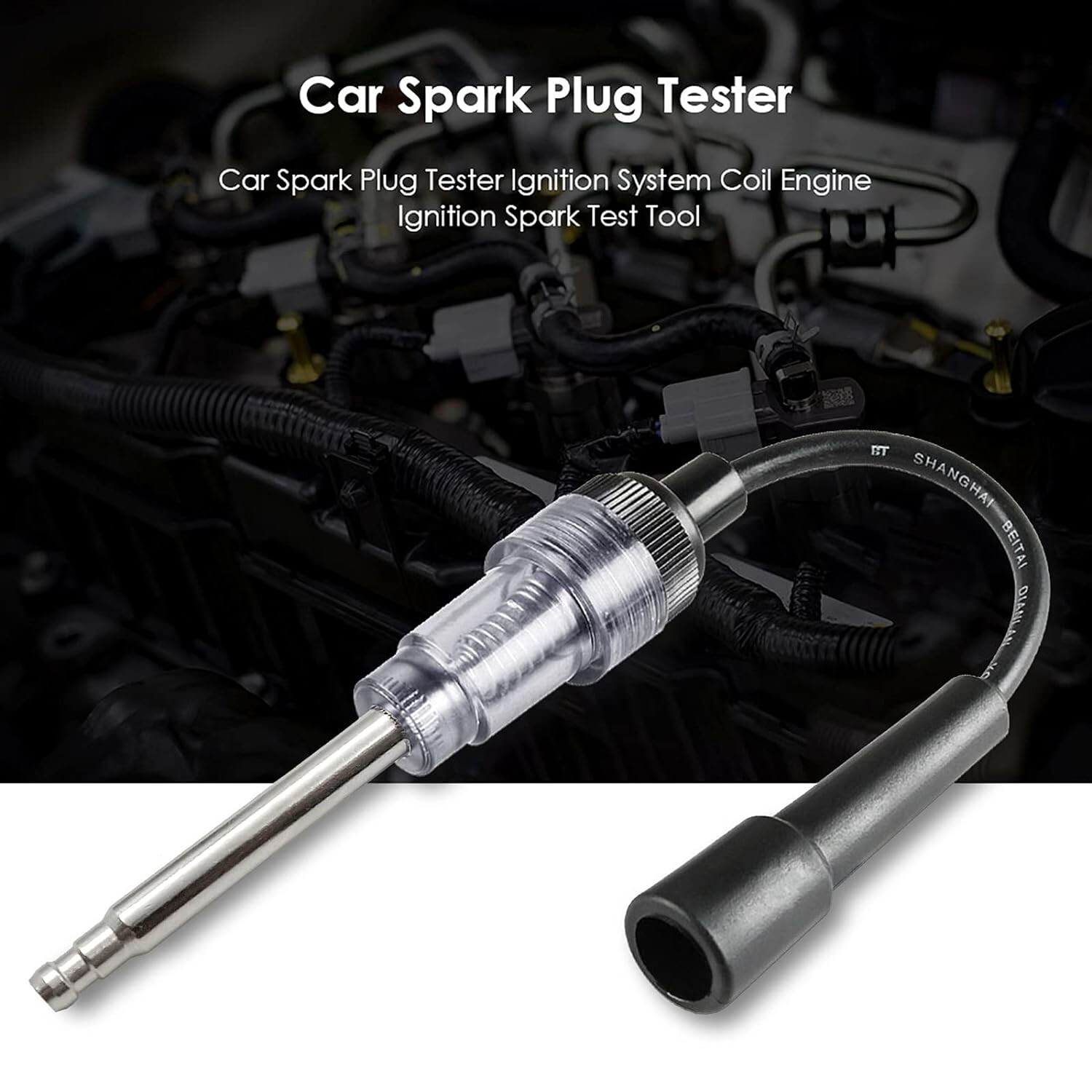 2 Pcs Inline Spark Plug Tester, Plug Engine Ignition Tester, Auto Motorcycle