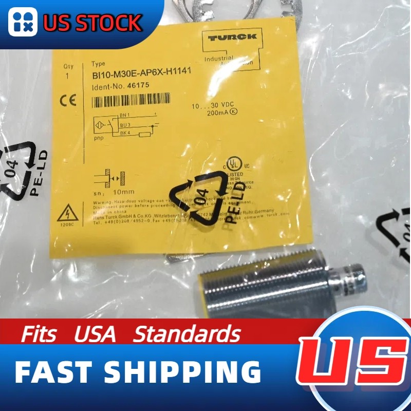 New Turck BI10-M30E-AP6X-H1141 Inductive Sensor 10mm 2-Pins US Stock Fast Ship