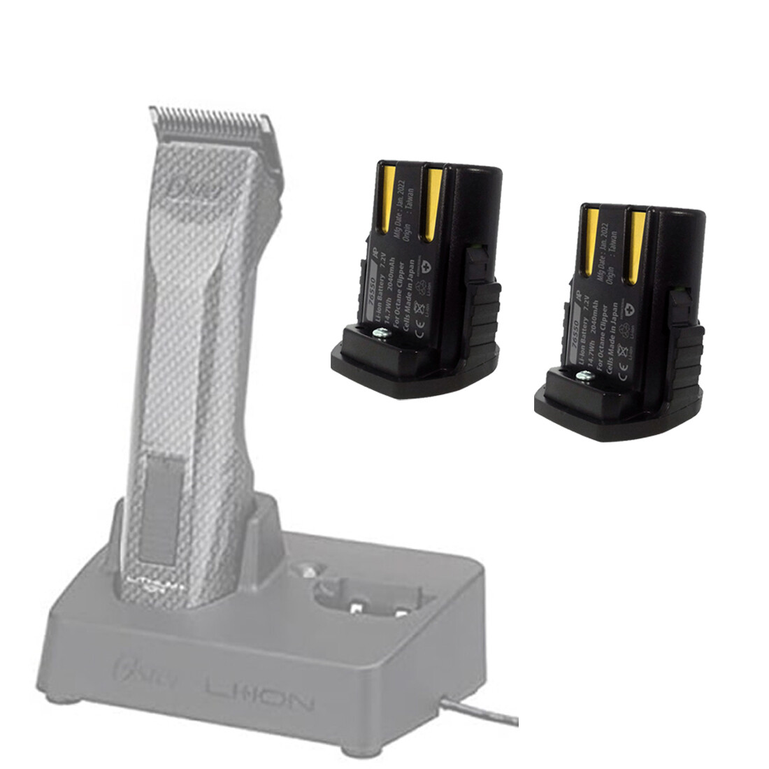 Two Batteries for Oster Octane Cordless Clippers. 28% Higher Capacity