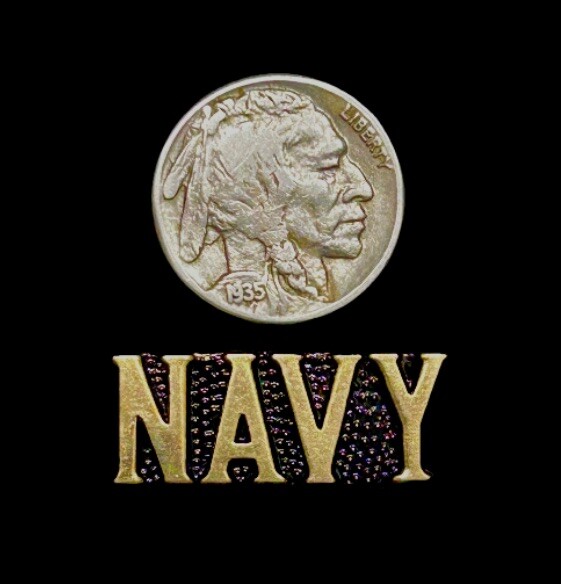 NAVY Lapel Pin Bar US Navy Script (P4-1)