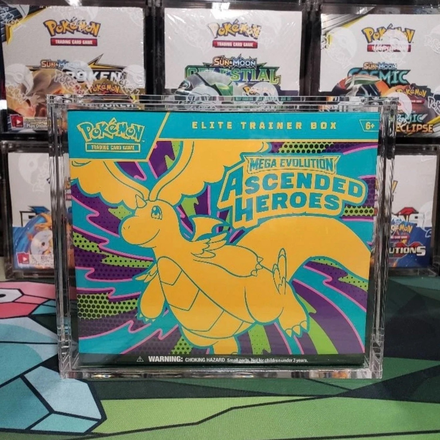 Premium Pokémon ETB & Trainer Acrylic Magnetic Display Case Boxes US STOCK