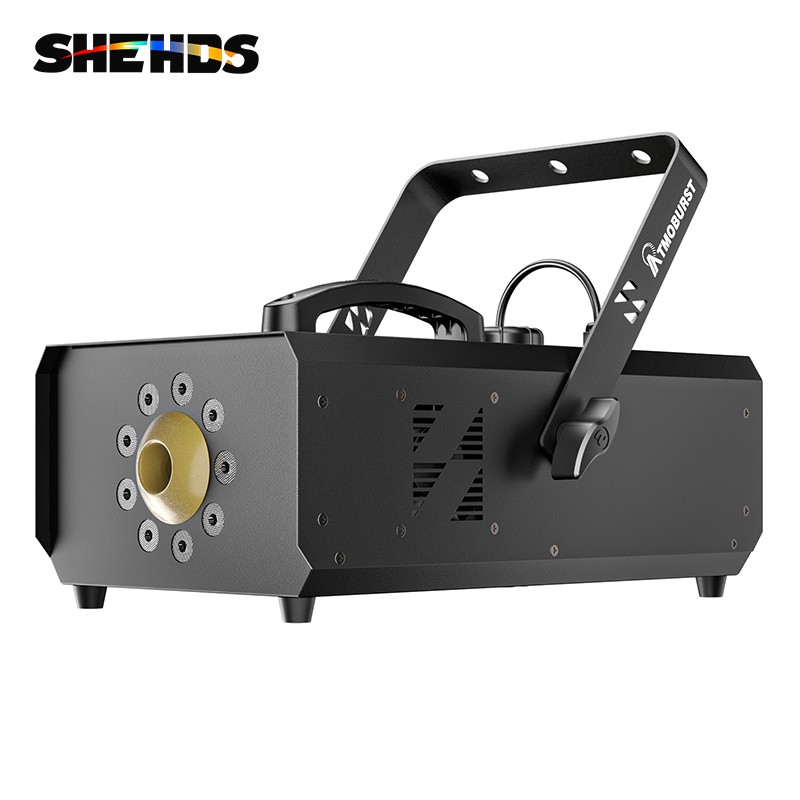 SHEHDS Upgrad 1500W LED RGB Smoke Machine DMX512 Wireless Remote DJ Club Party