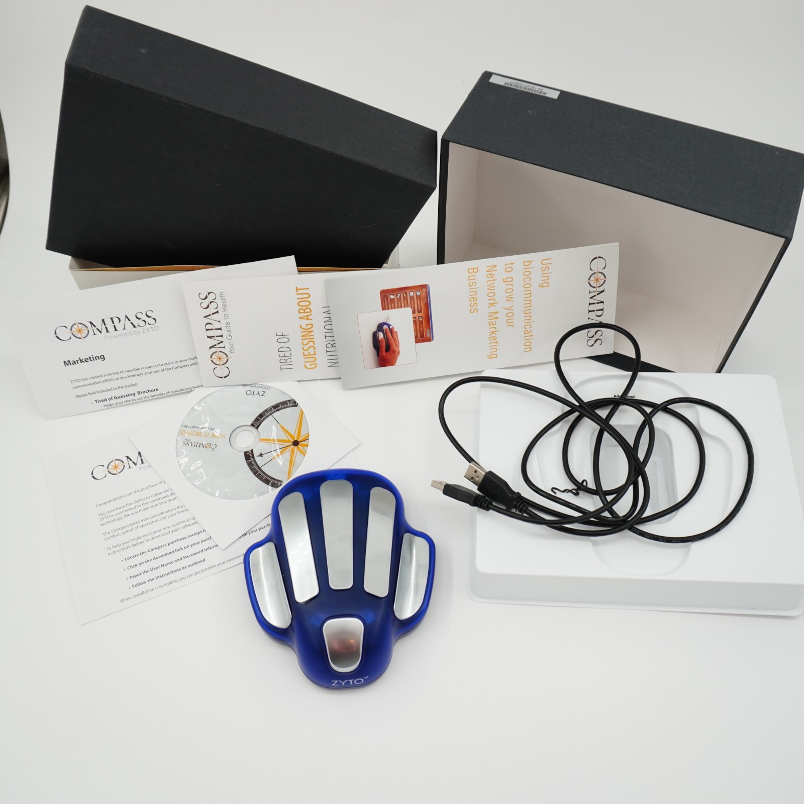 Zyto Scan hand cradle Compass