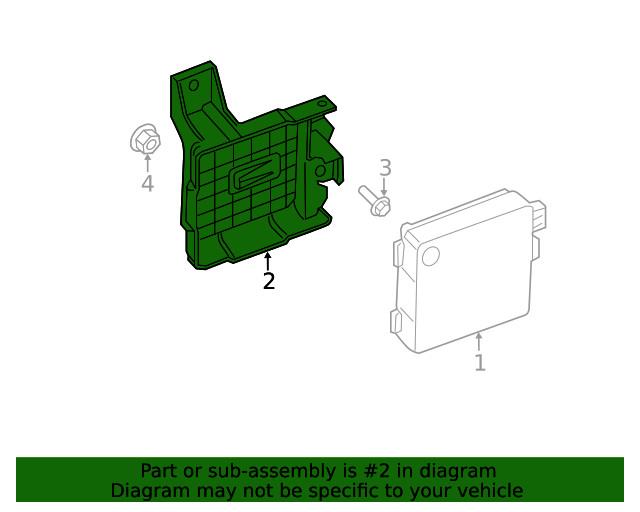 Genuine Ford Blind Spot Detection System Warning Sensor Bracket DA8Z14D189B