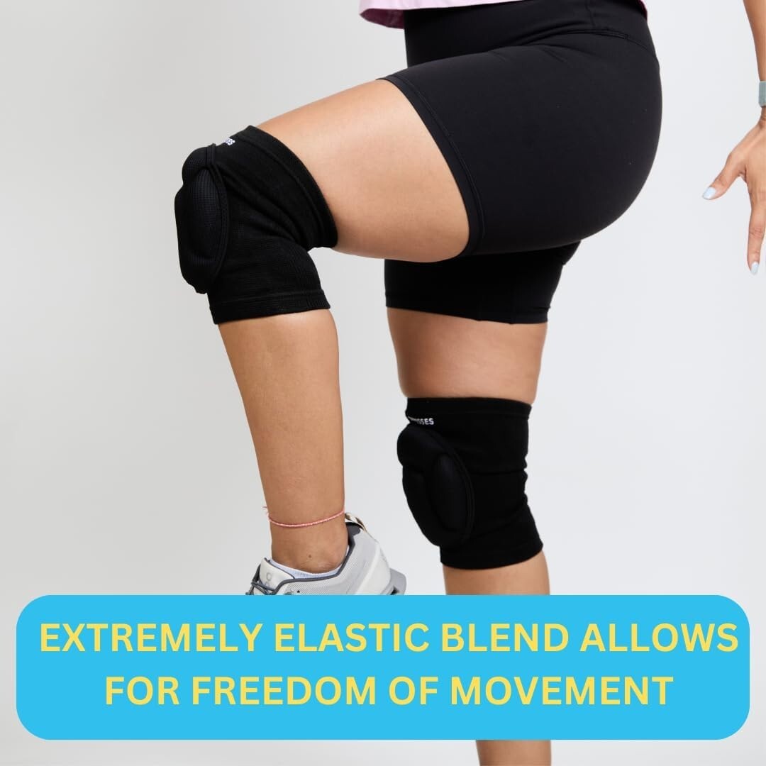 Knee Pads, Thick Sponge Anti-Slip, Collision Avoidance Knee Sleeve Small