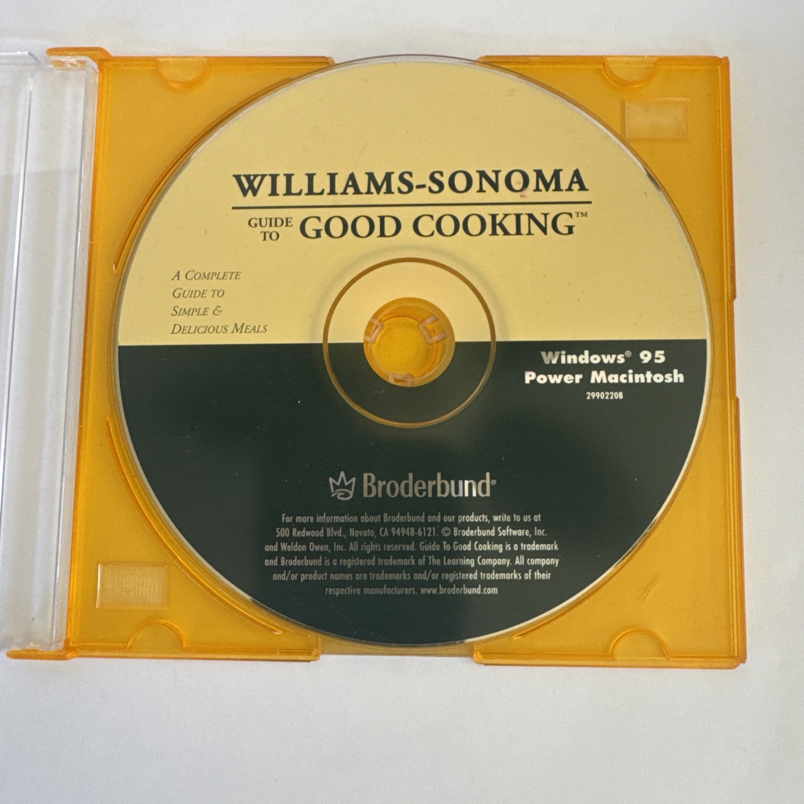 Williams-Sonoma Guide To Good Cooking PC CD-ROM for Windows 95