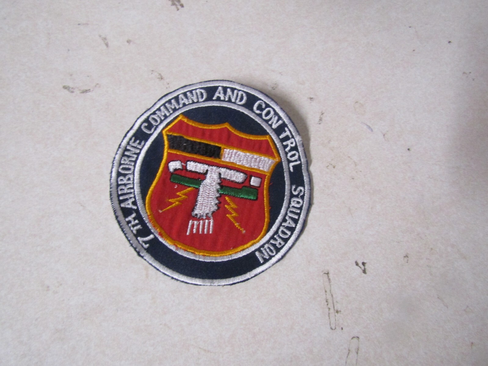 MILITARY PATCH OLDER 7TH AIRBORNE COMMAND AND CONTROL SQUADRON VIETNAM ERA