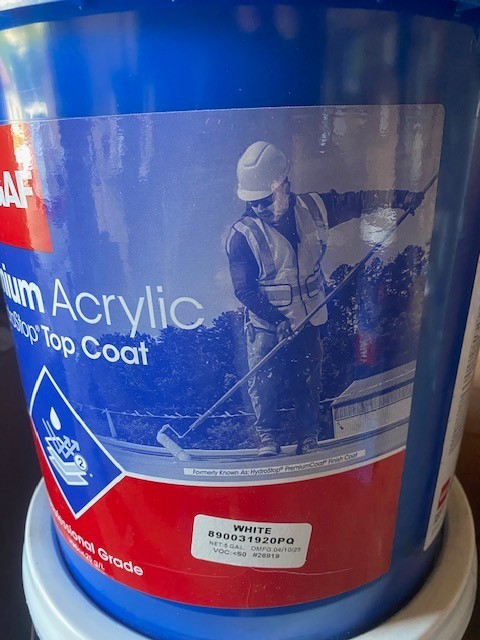 GAF Hydrostop 5-Gallon White Acrylic Reflective Roof Coating 890031920