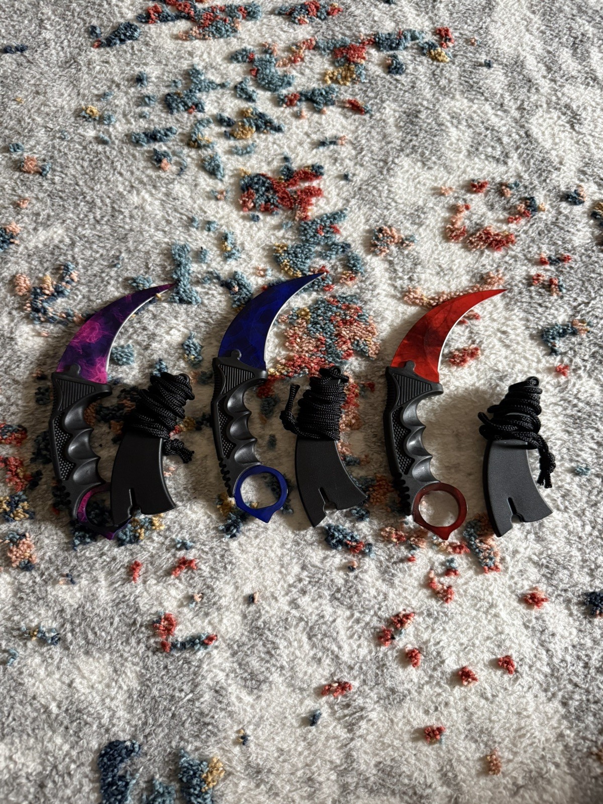 Karambit Knife 3 Pieces Fixed Blade Tactical Knives Survival Knife with Sheath