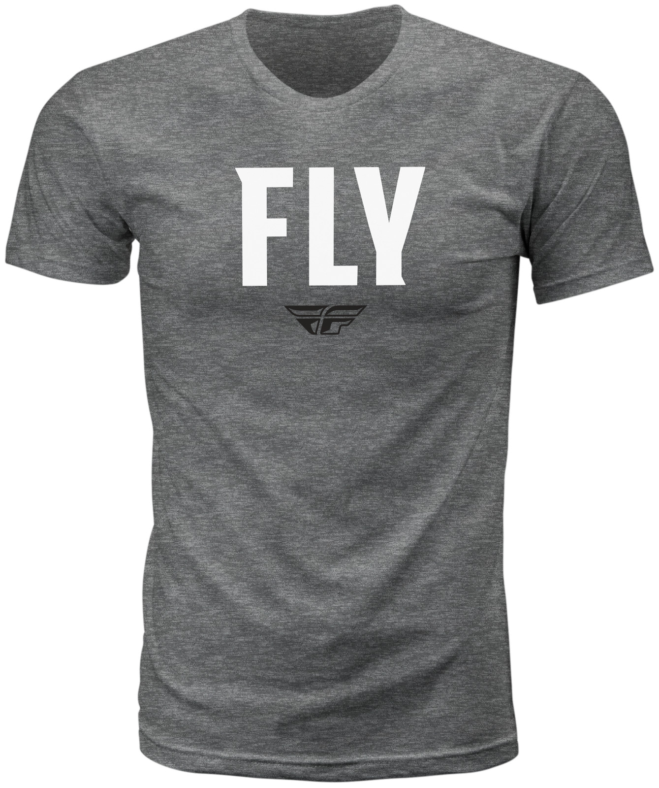 Fly Racing WFH Tee Lg Dark Grey Heather