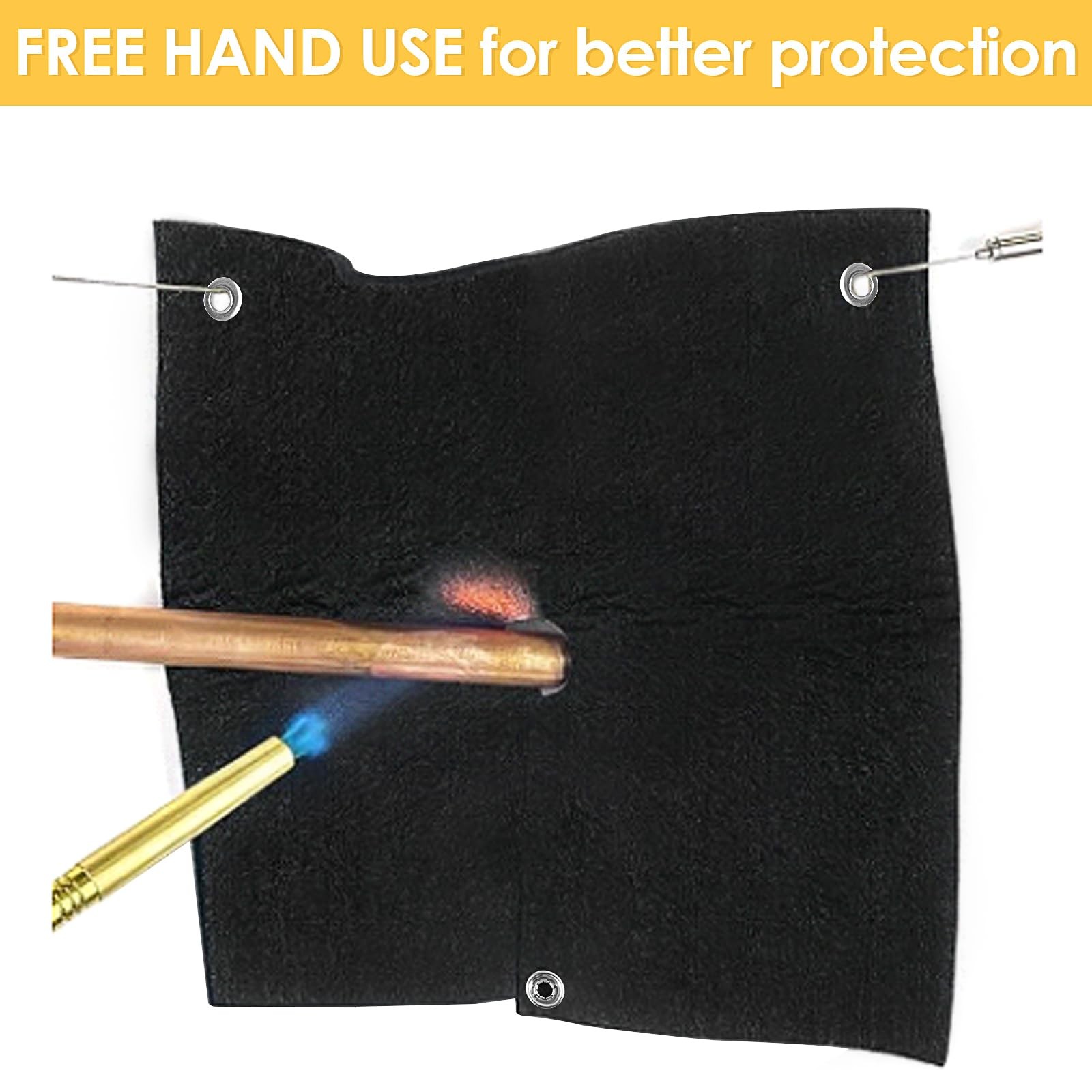 Welding Blanket Fireproof Opening Shape Heat Shield Mat Brazing Heat Shield For