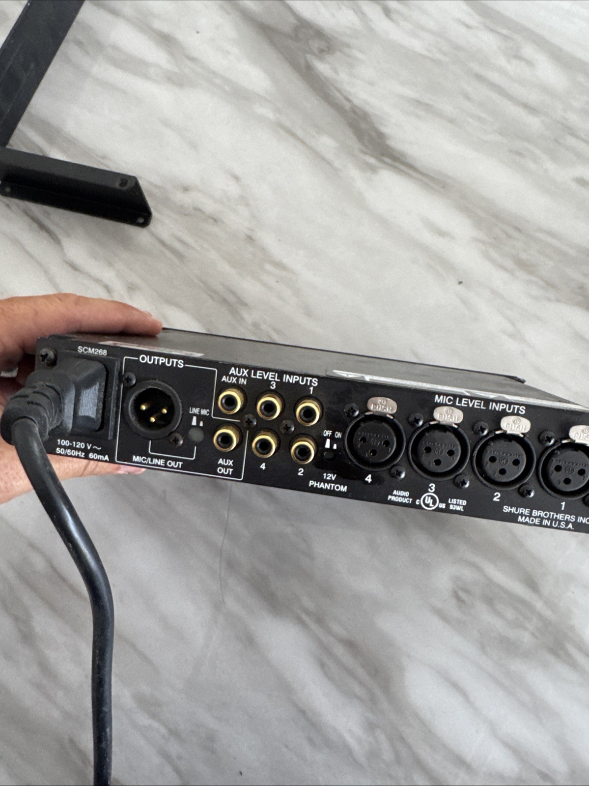 Shure SCM 268 4 Channel Compact Microphone Mixer