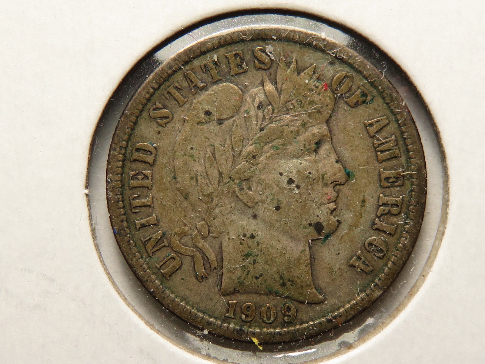 1909-P Barber Dime Grading VF