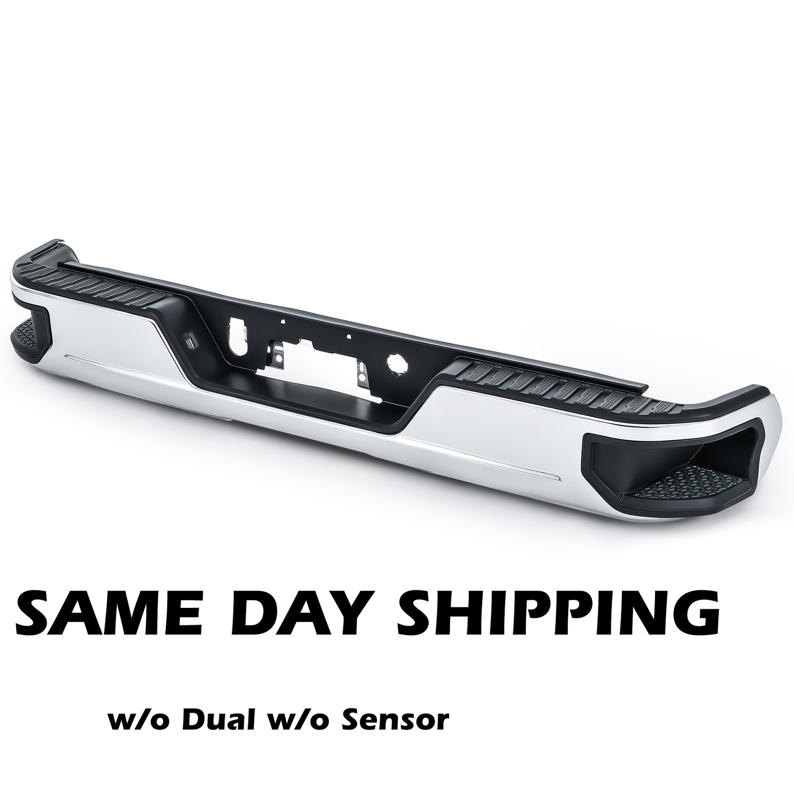 Rear Bumper Assembly For 2019-25 Chevy Silverado 1500 GMC Sierra W/O Park Assist