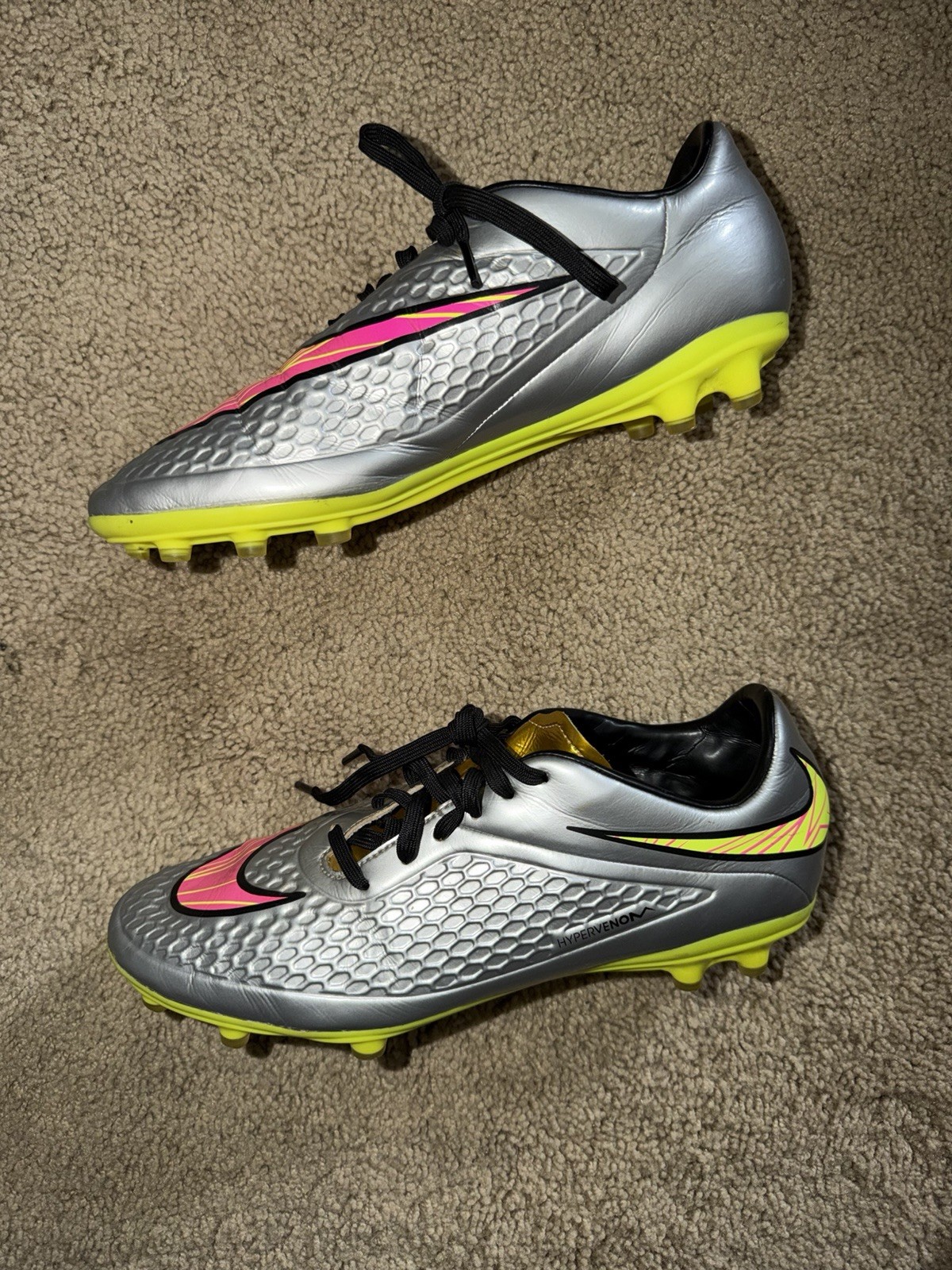 Nike Hypervenom Phelon ‘Liquid Diamond’ FG Men's Soccer Cleats Size 8.5