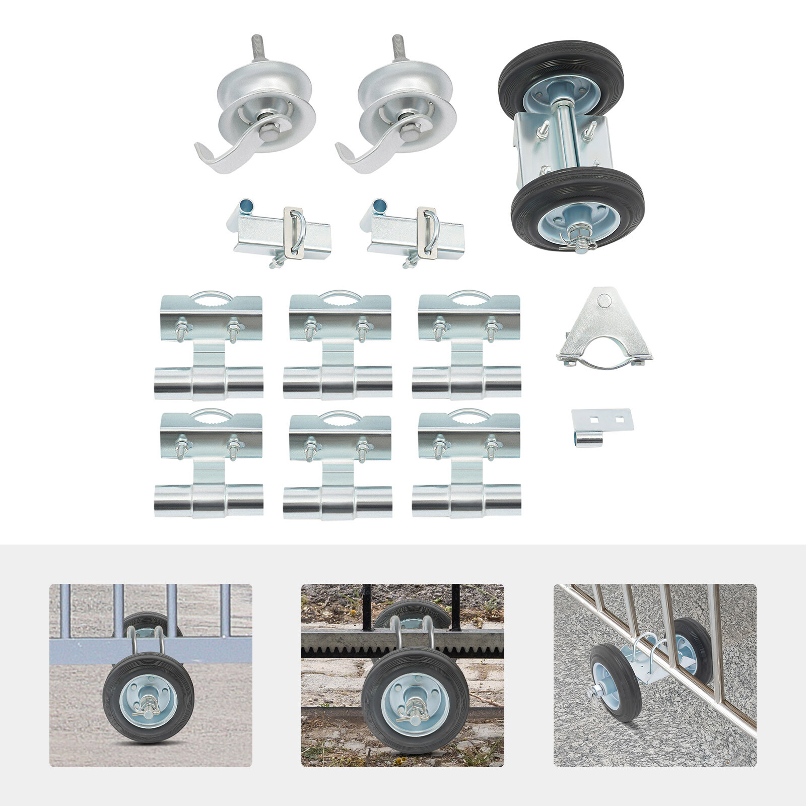 Rolling Gate Hardware Kit, Heavy Duty Sliding Gate Rollers Sliding Gate Wheels