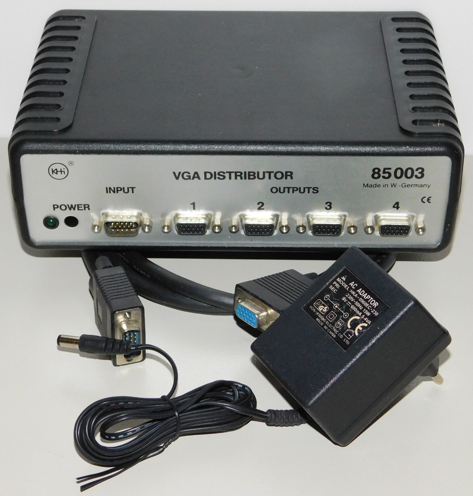 KHI VGA Distributor 85003 4-Way Distributor Himmelreich-Electronic incl. Accessories