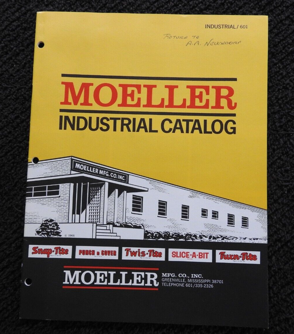 1966 Moeller Manfacturing Co Closures Engineering Catalog/Brochure Greenville MS