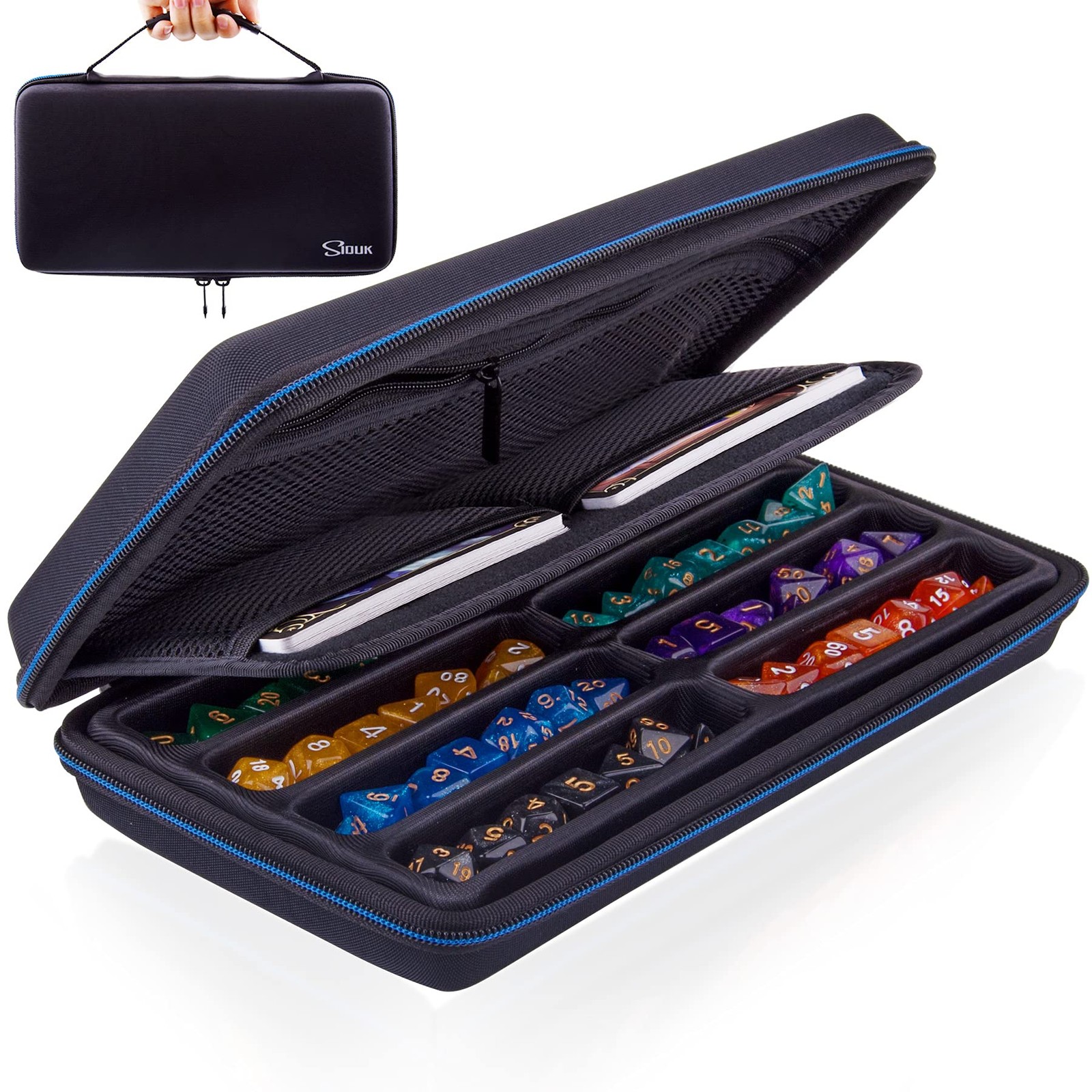 Dice Case Dnd Dice Box Dice Storage Case Dice Organizer Holder With Handle