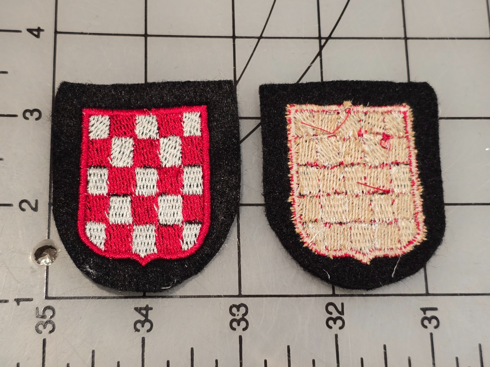 Reproduction WW2 German Croatian Kroatien Volunteer Shield Embroidered 4628