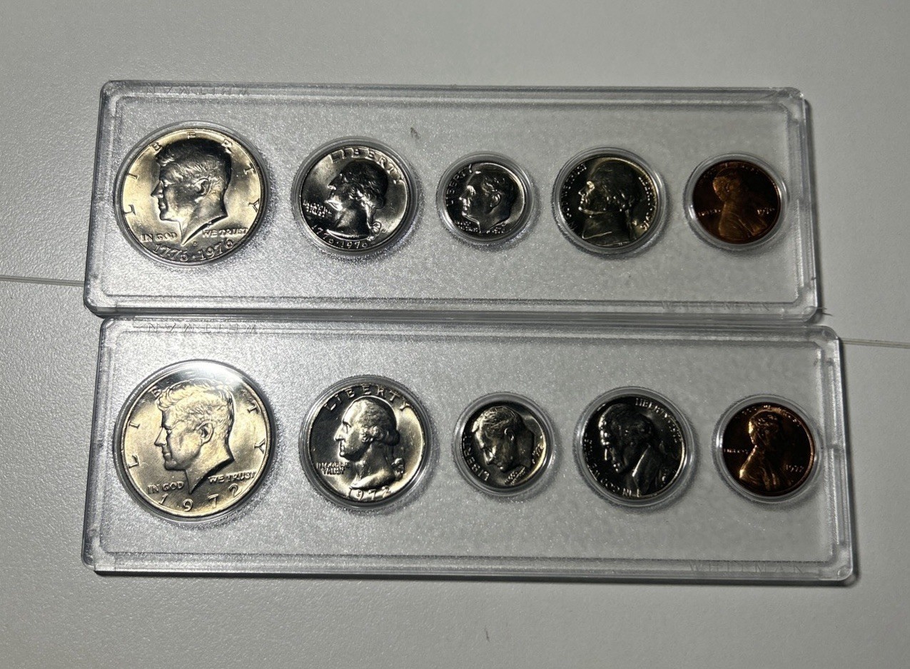 1972 Uncirculated Coins Proof Set X2