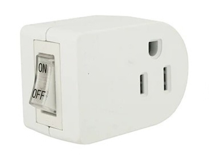 4X Grounded On/Off LIGHTED POWER SWITCH Single AC Wall Plug Electrical Outlet
