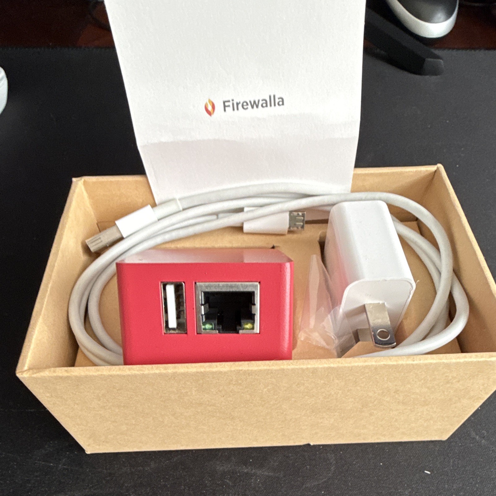 Firewalla Red Firewall/VPN Device w/ Power Adapter & Cables