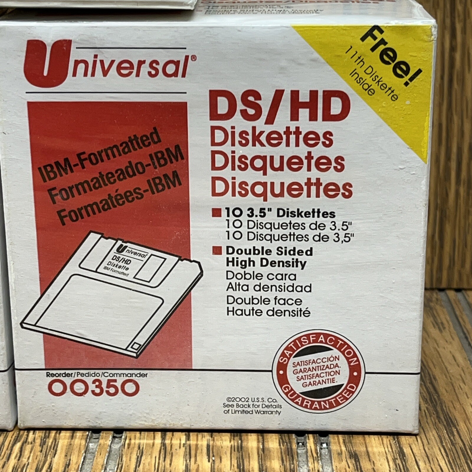 Universal High Density IBM Formatted 3.5” 2 - 10 Pack DS/HD Floppy Discs