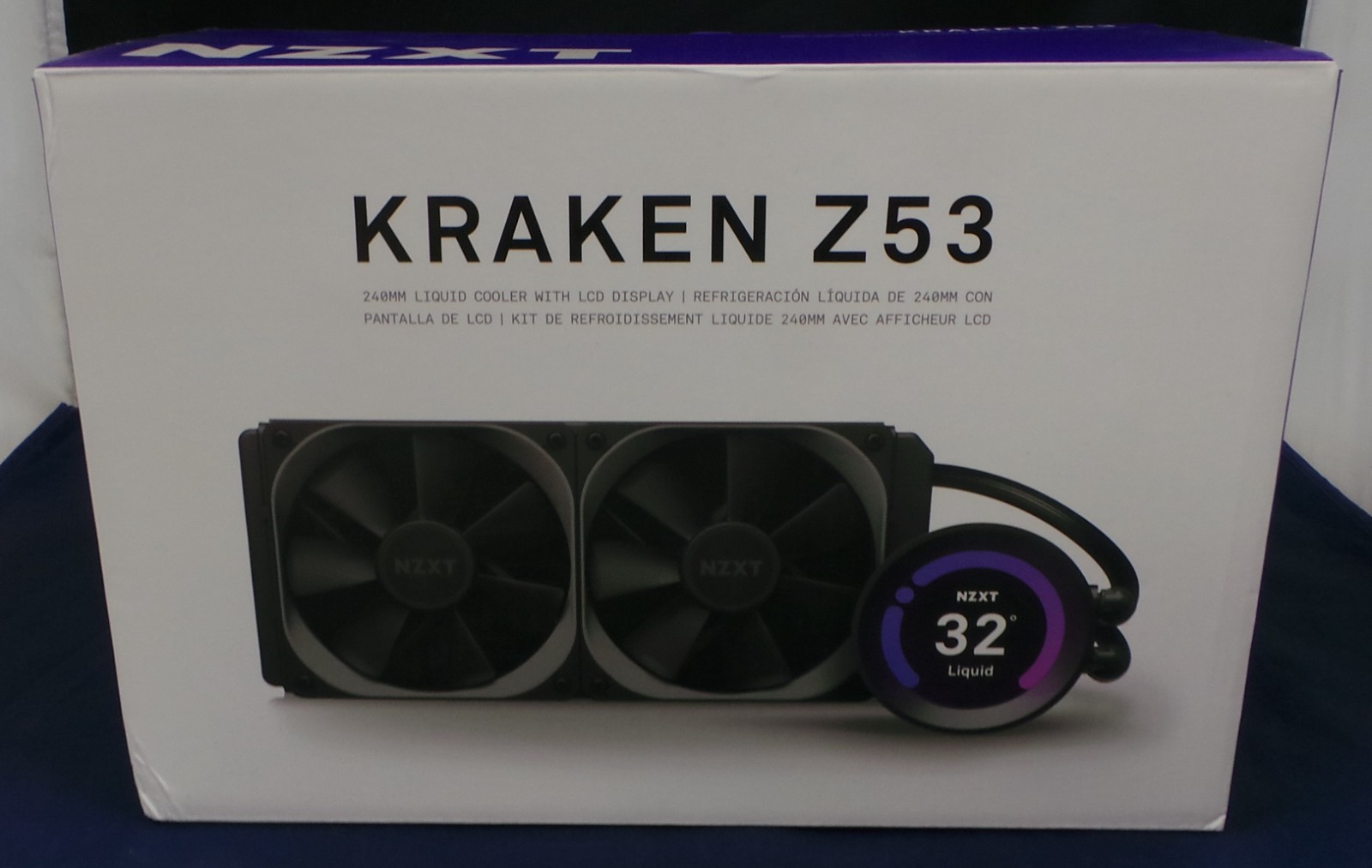 NZXT Kraken Z53 240mm AIO CPU Liquid Cooler - RL-KRZ53-01