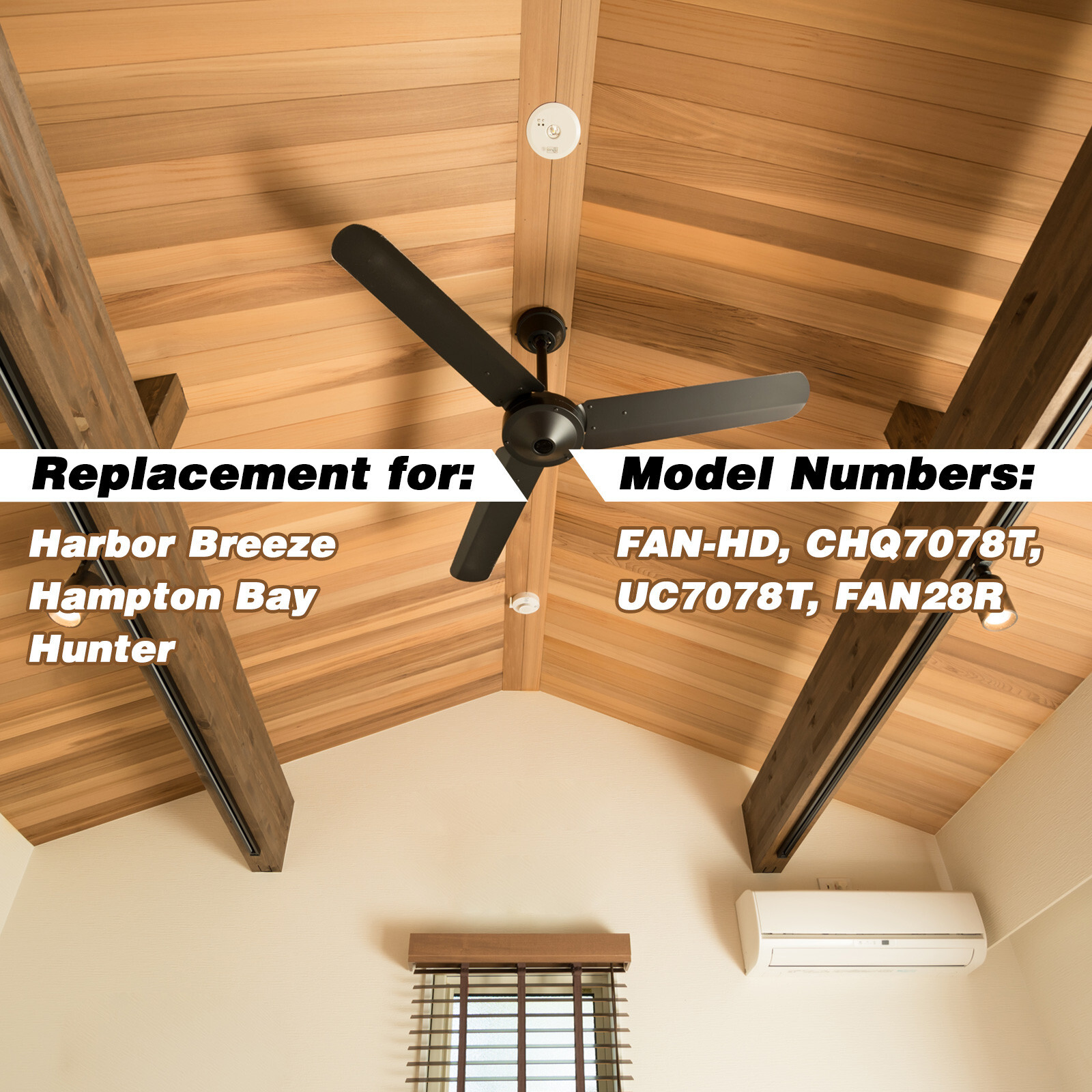2 FAN-HD Ceiling Fan Remote Control Replacement for Harbor Breeze Hampton Bay