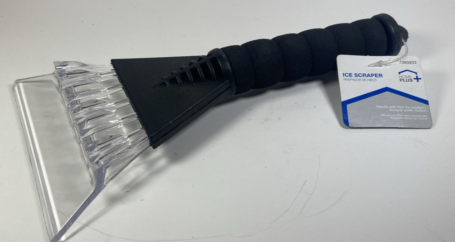 Home Plus 10" Snow Ice Scraper Tool Soft Handle