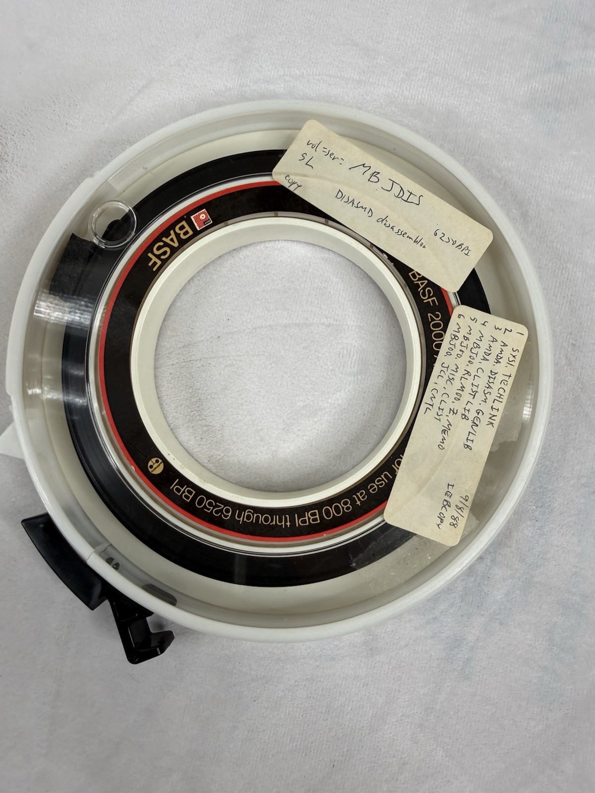 BASF 7” Magnetic Tape Reel Vintage Computer Data Tape