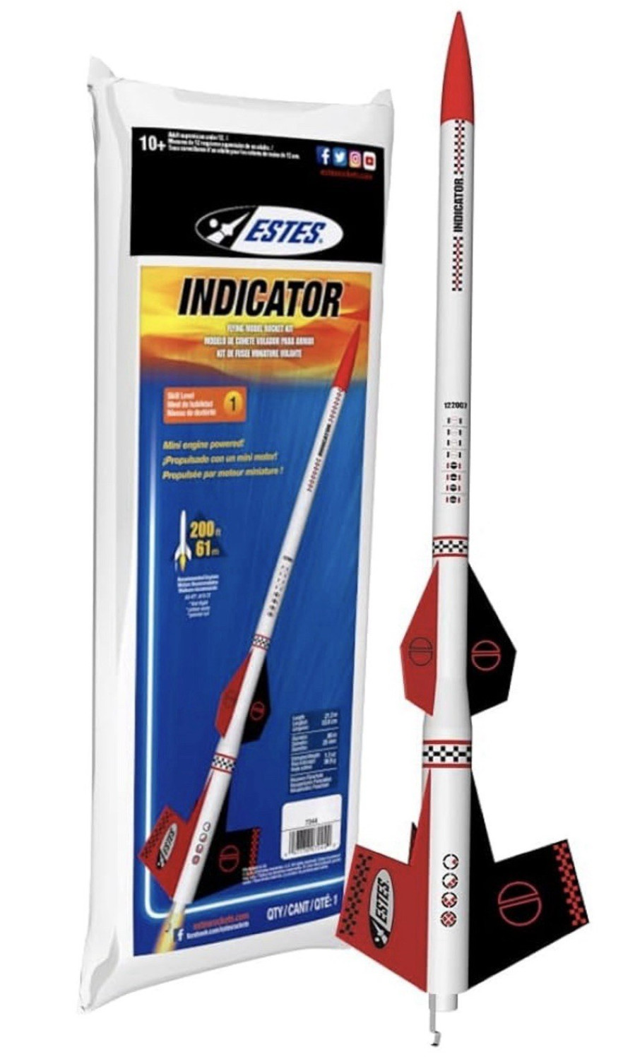 Estes 7244 Indicator Mini Kit Rocket