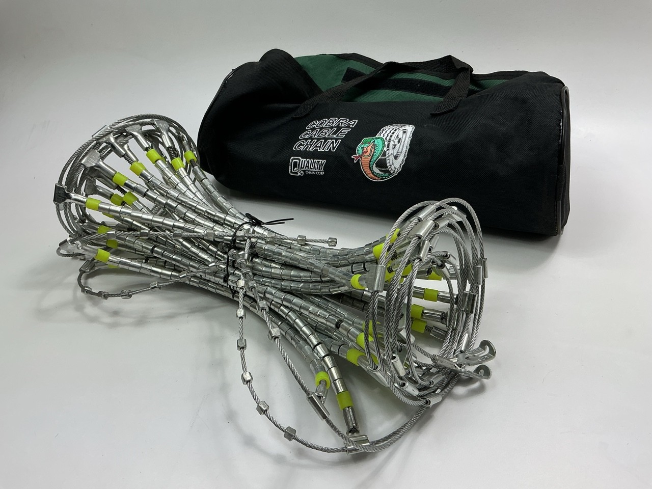Quality 1042P Tire Snow Chains PAIR 235/45-18, 245/45-18, 225/55-18, 225/50-18
